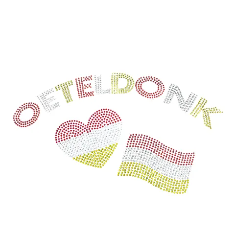 Oeteldonk emblemen; Strass applicaties