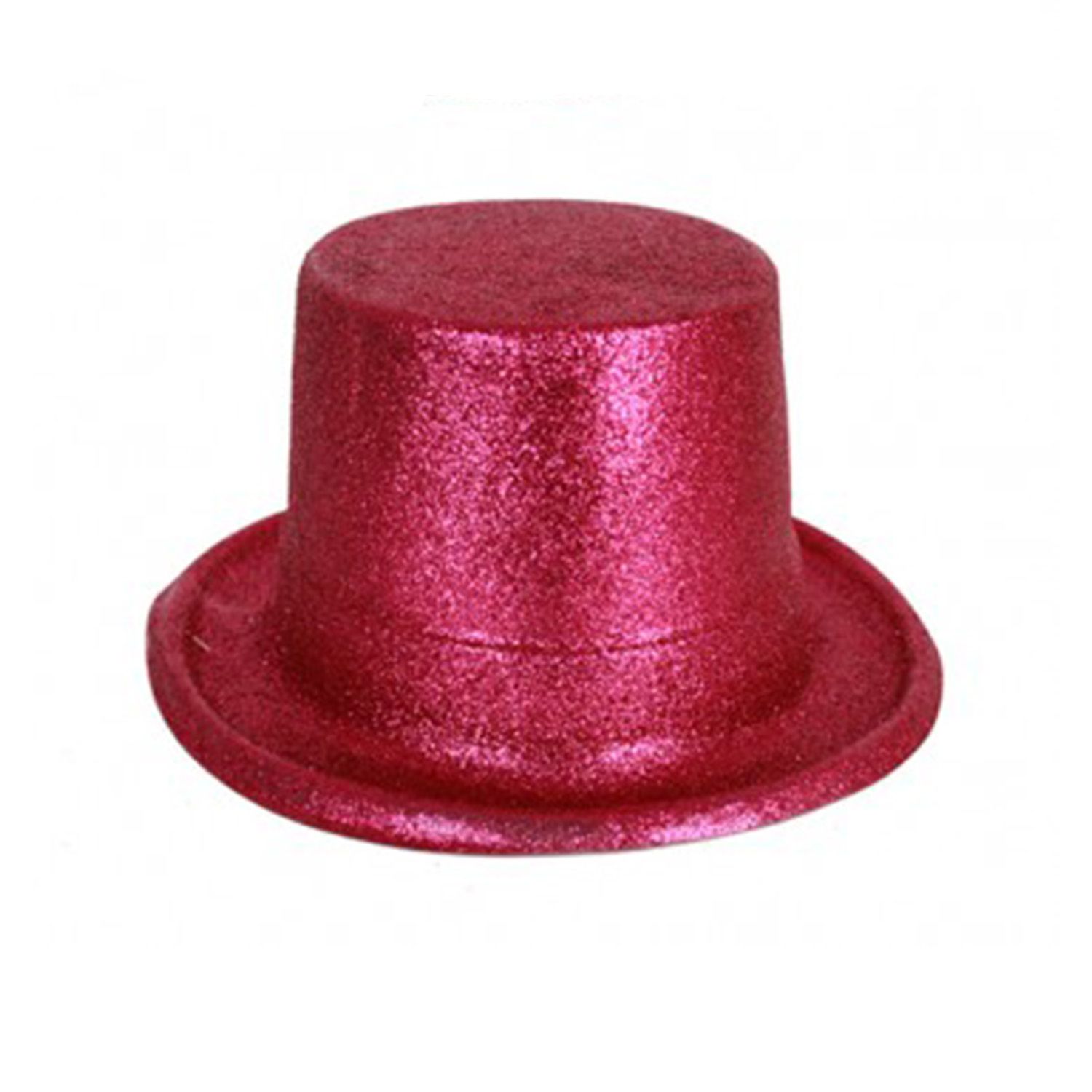 hoge hoed glitter roze