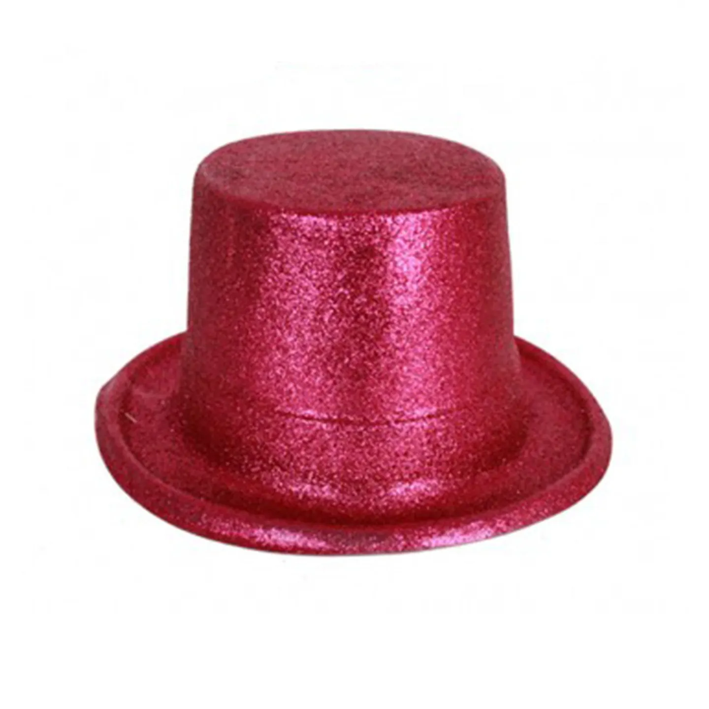hoge hoed glitter roze.