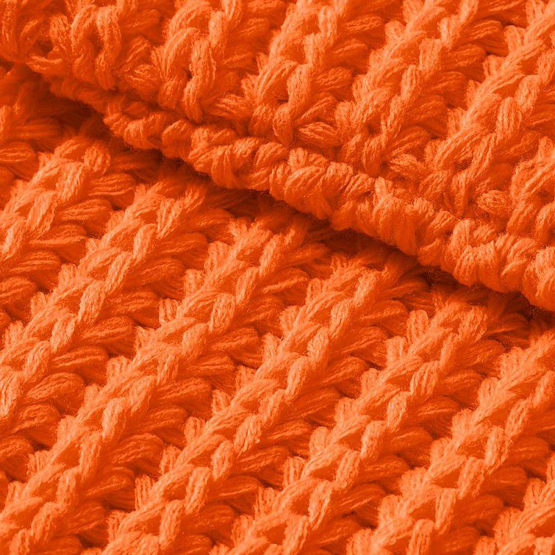 cirkelsjaal gebreid oranje kopen