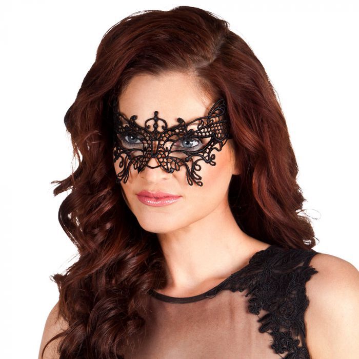 Venetiaans masker vlinder zwart kopen