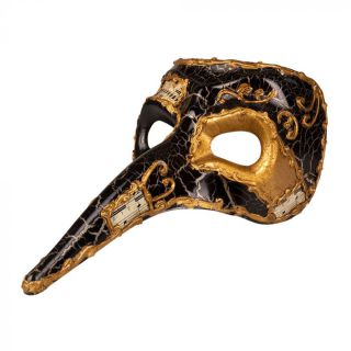 Venetiaans masker snavel zwart