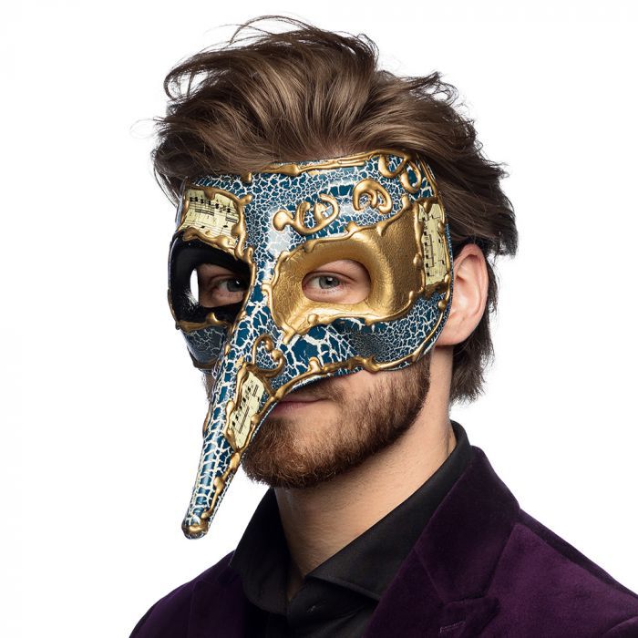 Venetiaans masker - blauw kopen? Oeteldonkstijl