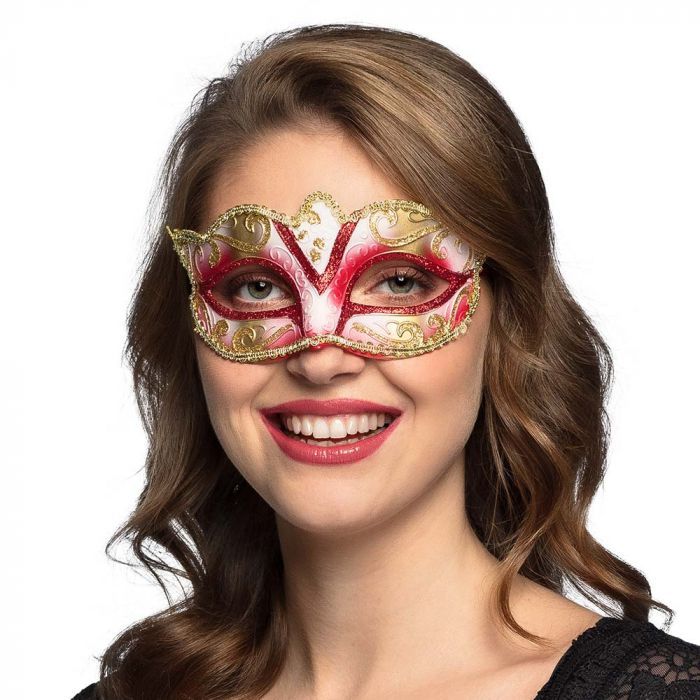 Venetiaans masker venice rood kopen