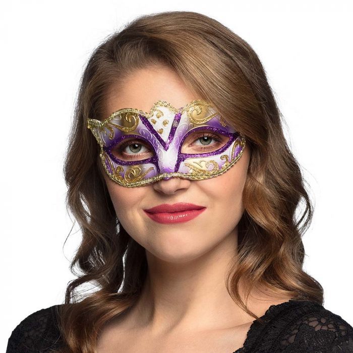 Venetiaans masker venice paars kopen