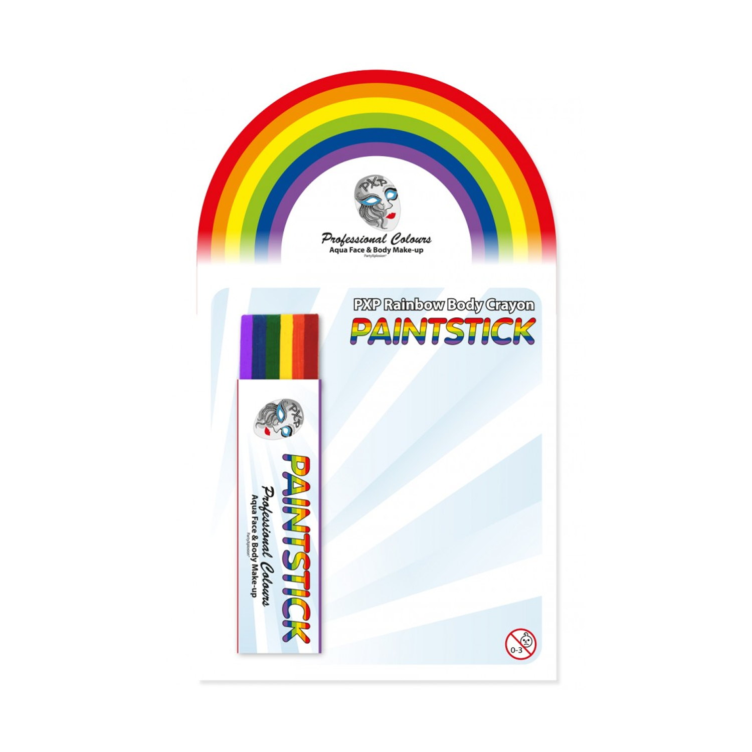PXP regenboog stick op kaart