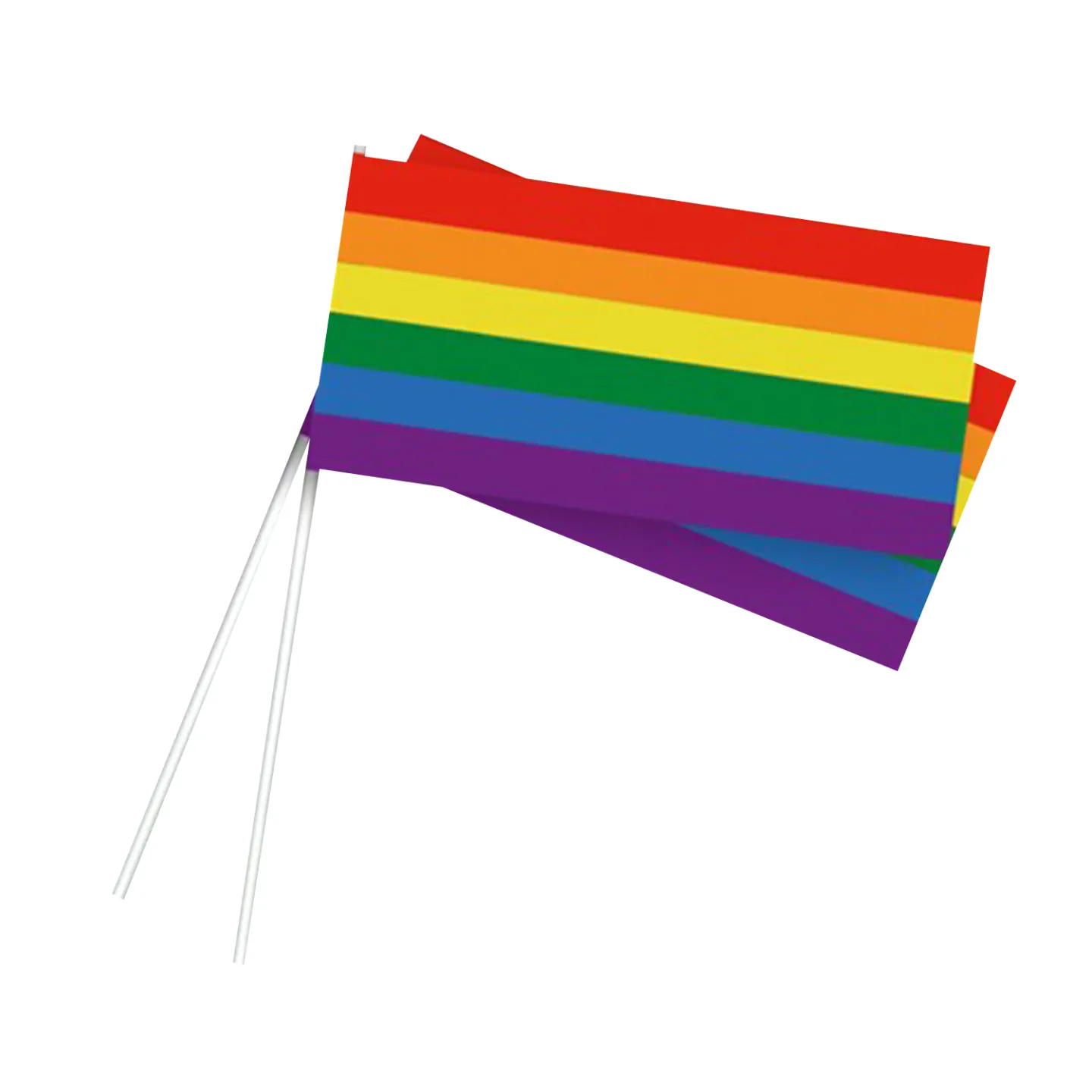 Zwaaivlaggetjes regenboog 50 stuks.