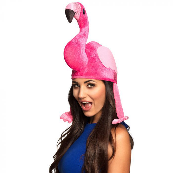 goedkope flamingo hoed roze kopen