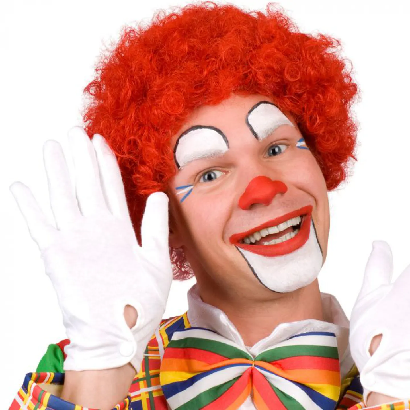 Pruik carnaval rood clown kopen.