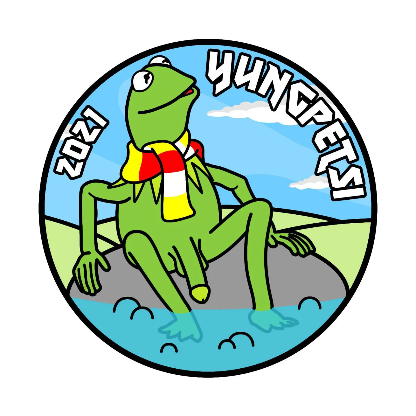 Yung Petsi jaarembleem 2021 oeteldonk borrrelt.
