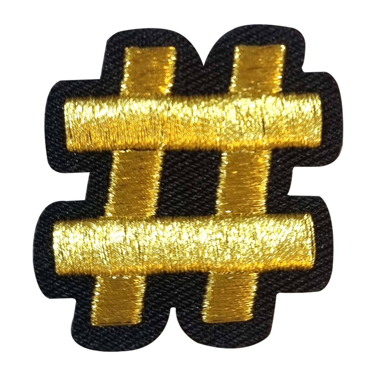 Kruikenstad embleem - Gouden hashtag