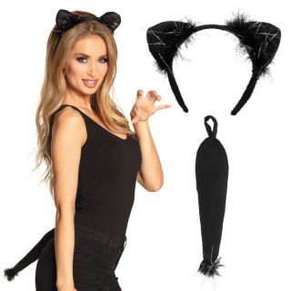 Carnaval accessoireset Kat outfit