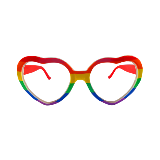 Hartjes bril regenboog goedkoop