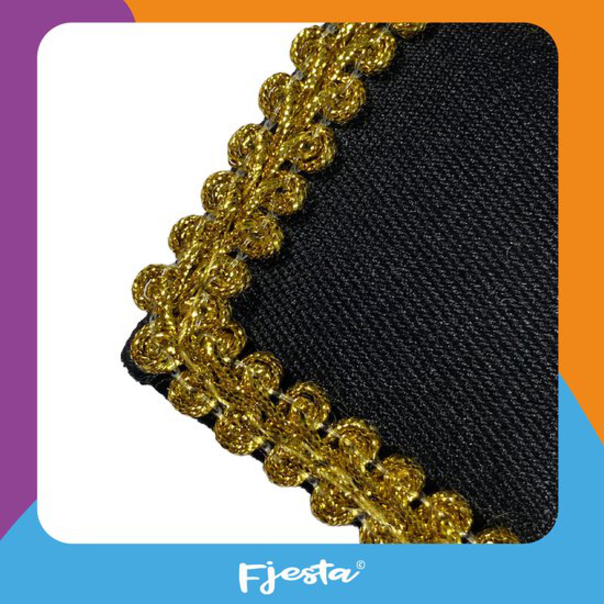 zwarte epauletten met gouden details kop