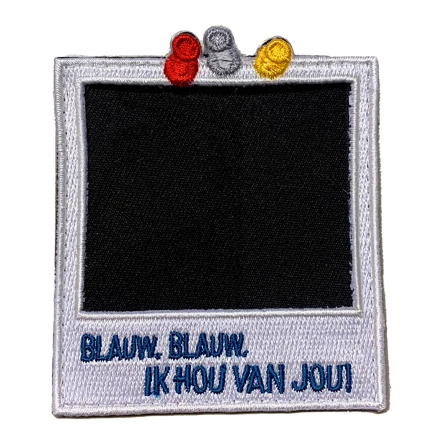 Oeteldonk embleem fotolijstje wit kopen.