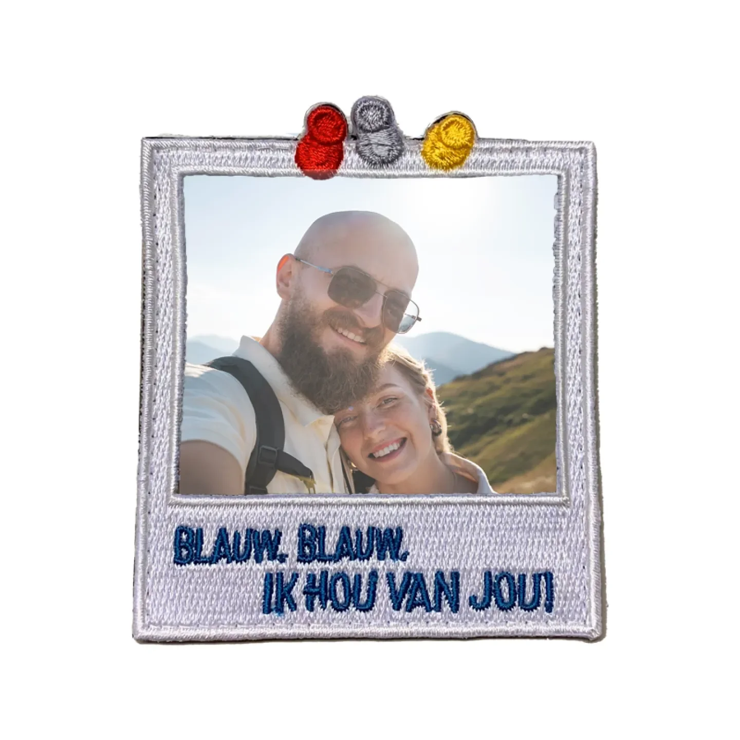 Oeteldonk embleem fotolijstje wit kopen.