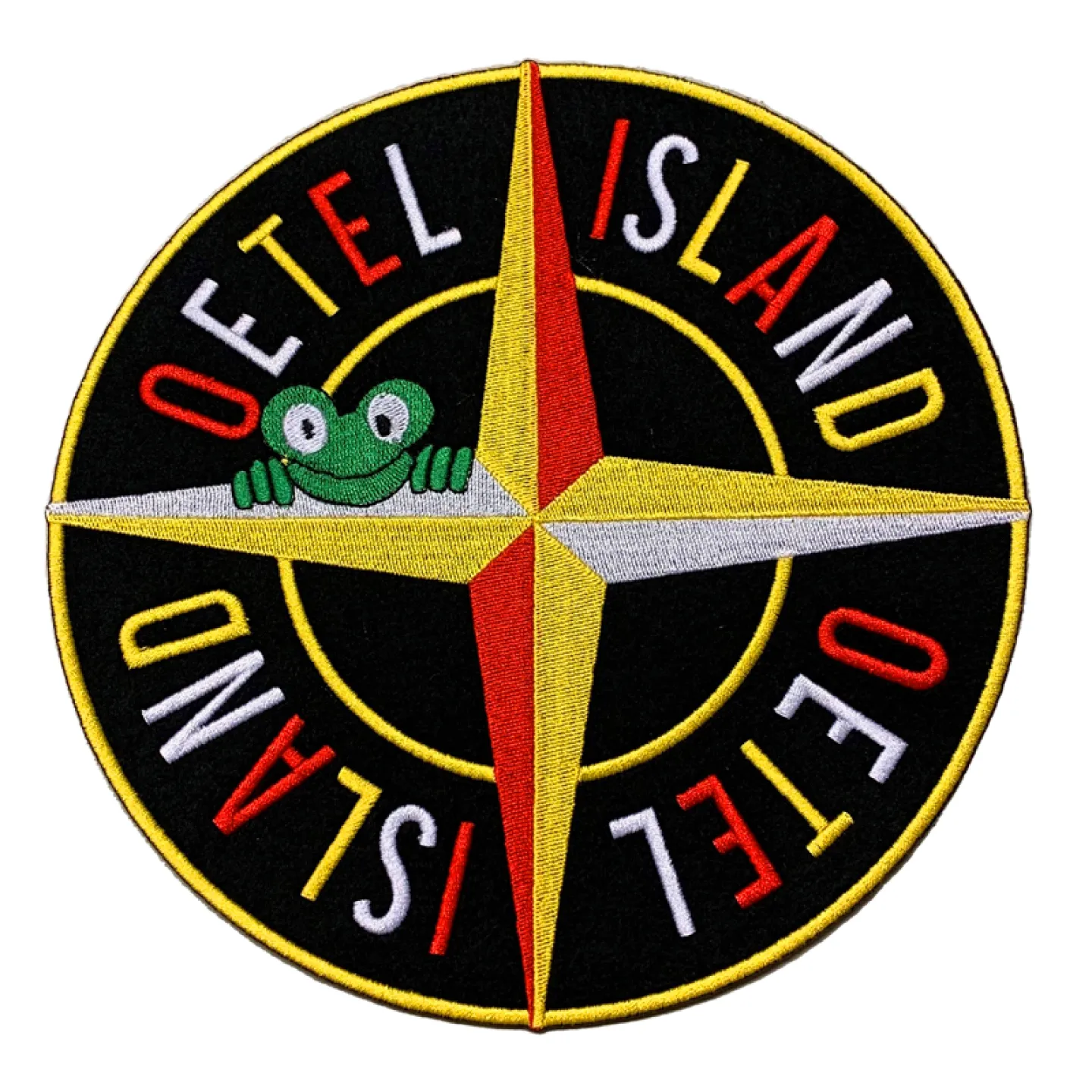 Oeteldonk embleem rugembleem Oetel island.