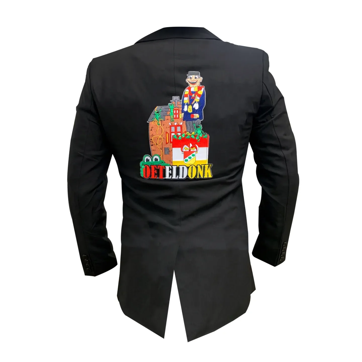 Oeteldonk jasje heren met emblemen.