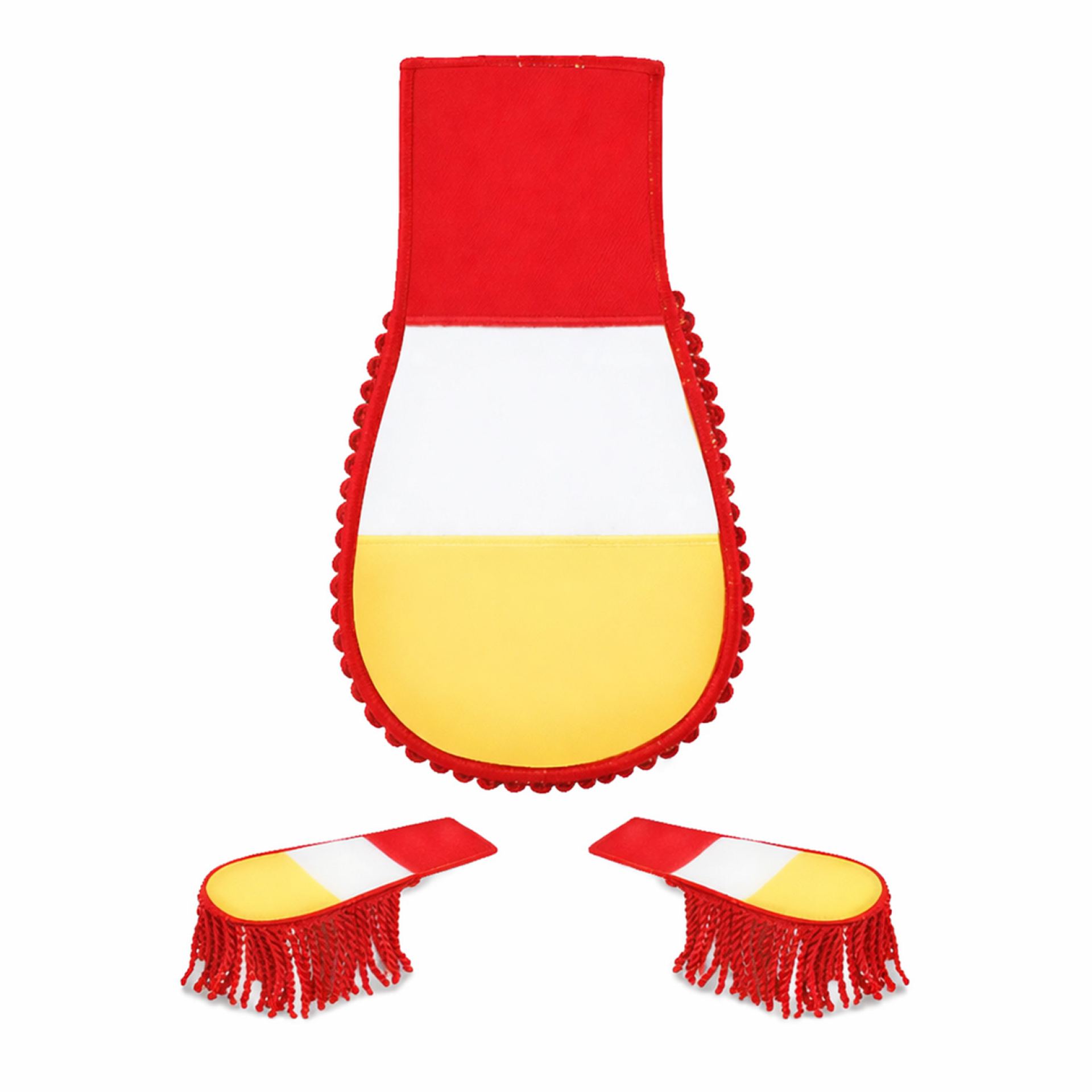 Oeteldonk epauletten rood wit geel