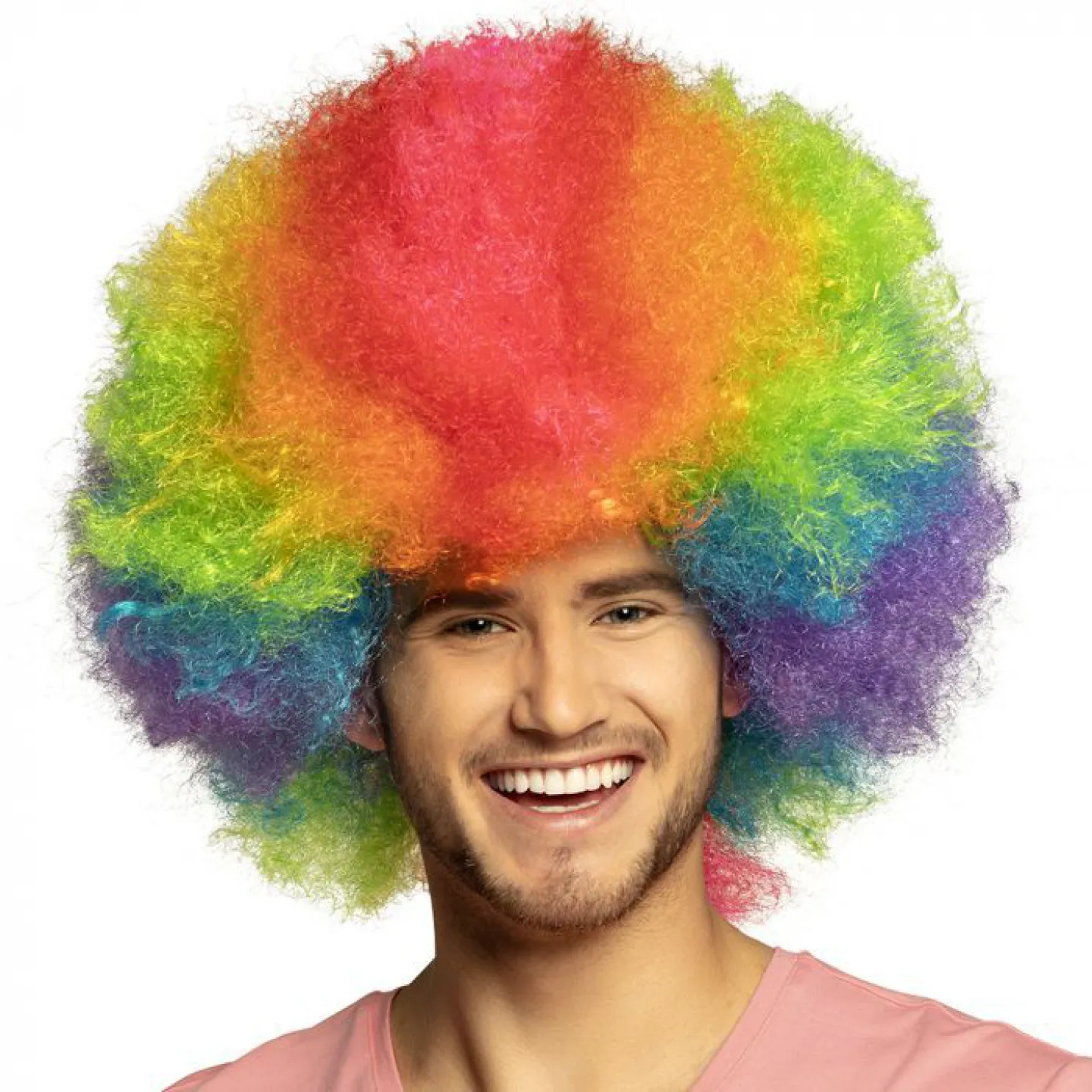 Clownspruik regenboog.