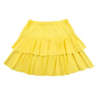 Goedkoop Minirokje ruffles neon geel