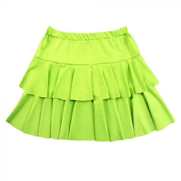 Goedkoop Minirokje ruffles neon groen