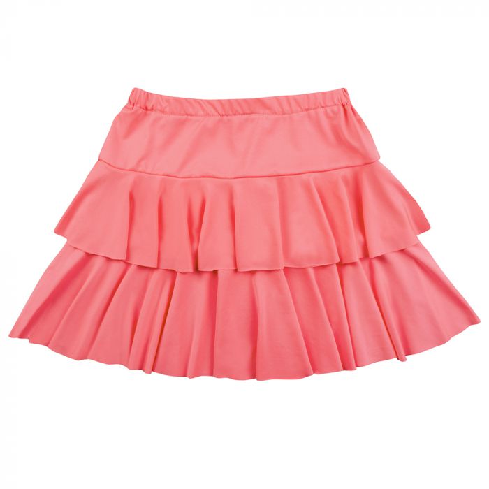 Goedkoop Minirokje ruffles neon roze