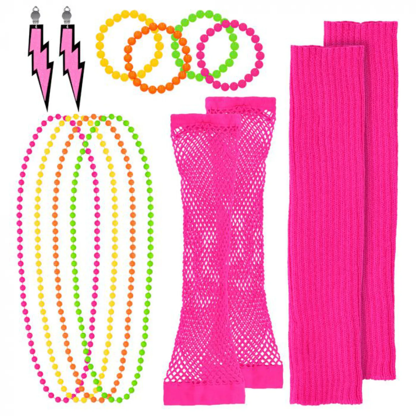 carnaval accessoireset Jaren 80 outfit.