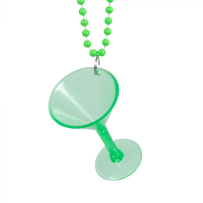 Ketting met cocktail shotglas Neon groen