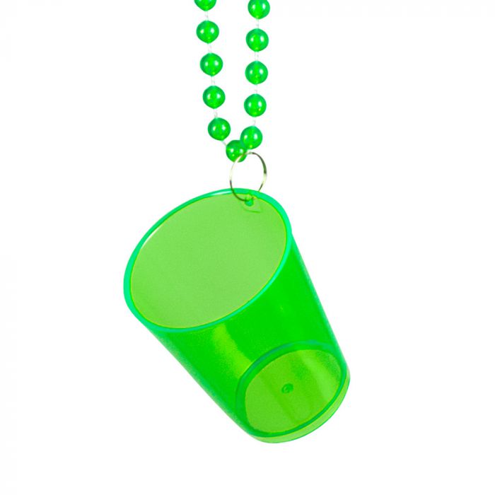 Ketting met shotglas neon groen