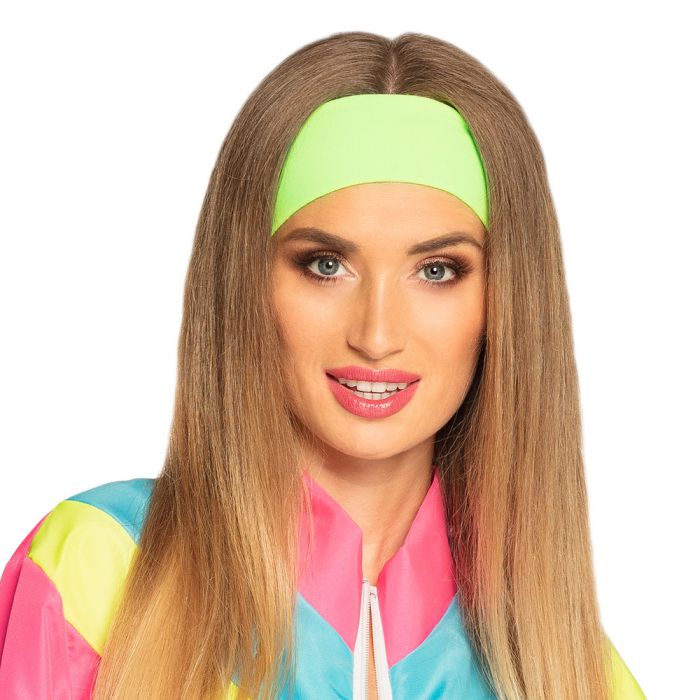 Hoofdband retro Neon groen