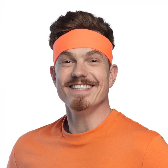 Hoofdband retro neon oranje kopen