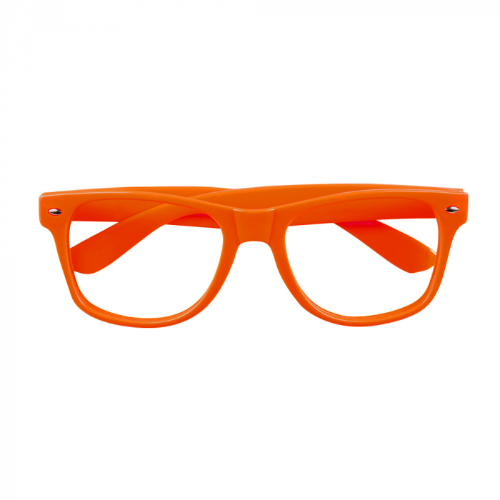 Bril zonder glazen oranje