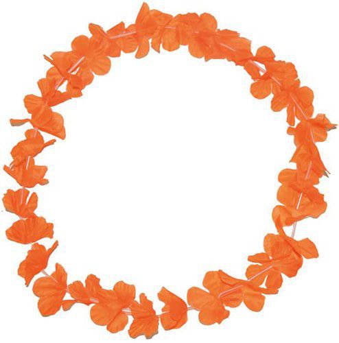 Koningsdag Hawaiikrans oranje