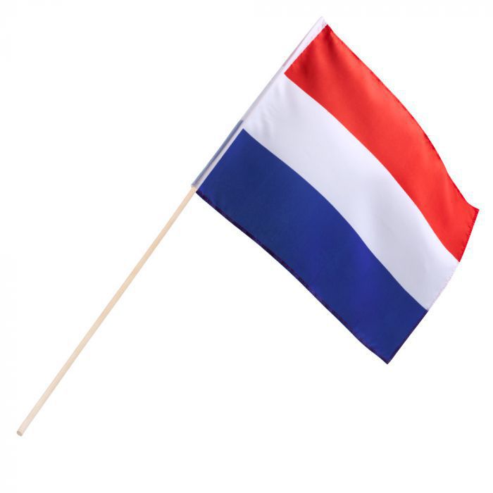 Koningsdag zwaaivlaggetje Nederland - 30x45cm