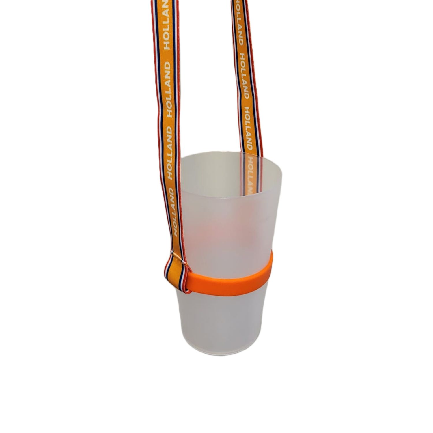 Koningsdag keycord met bekerhouder