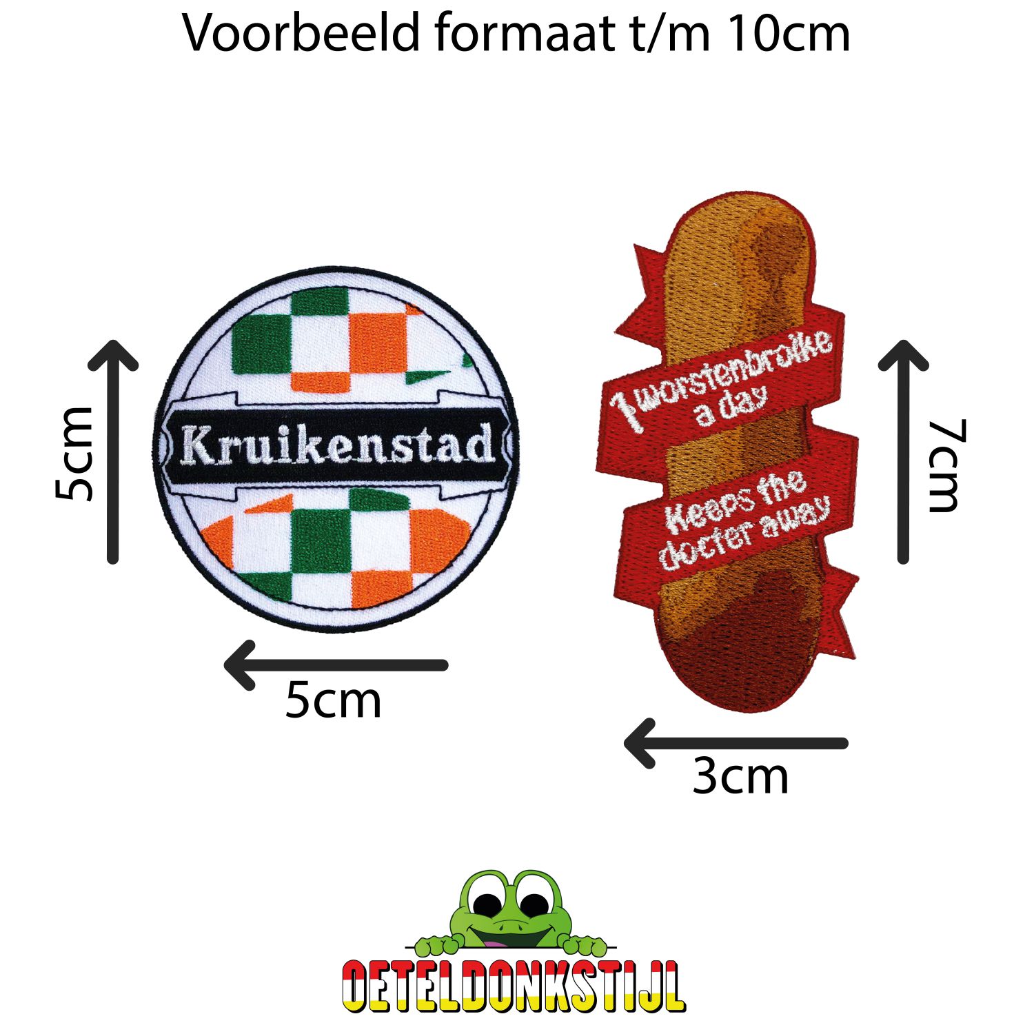 Eigen ontwerp Kruikenstad emblemen