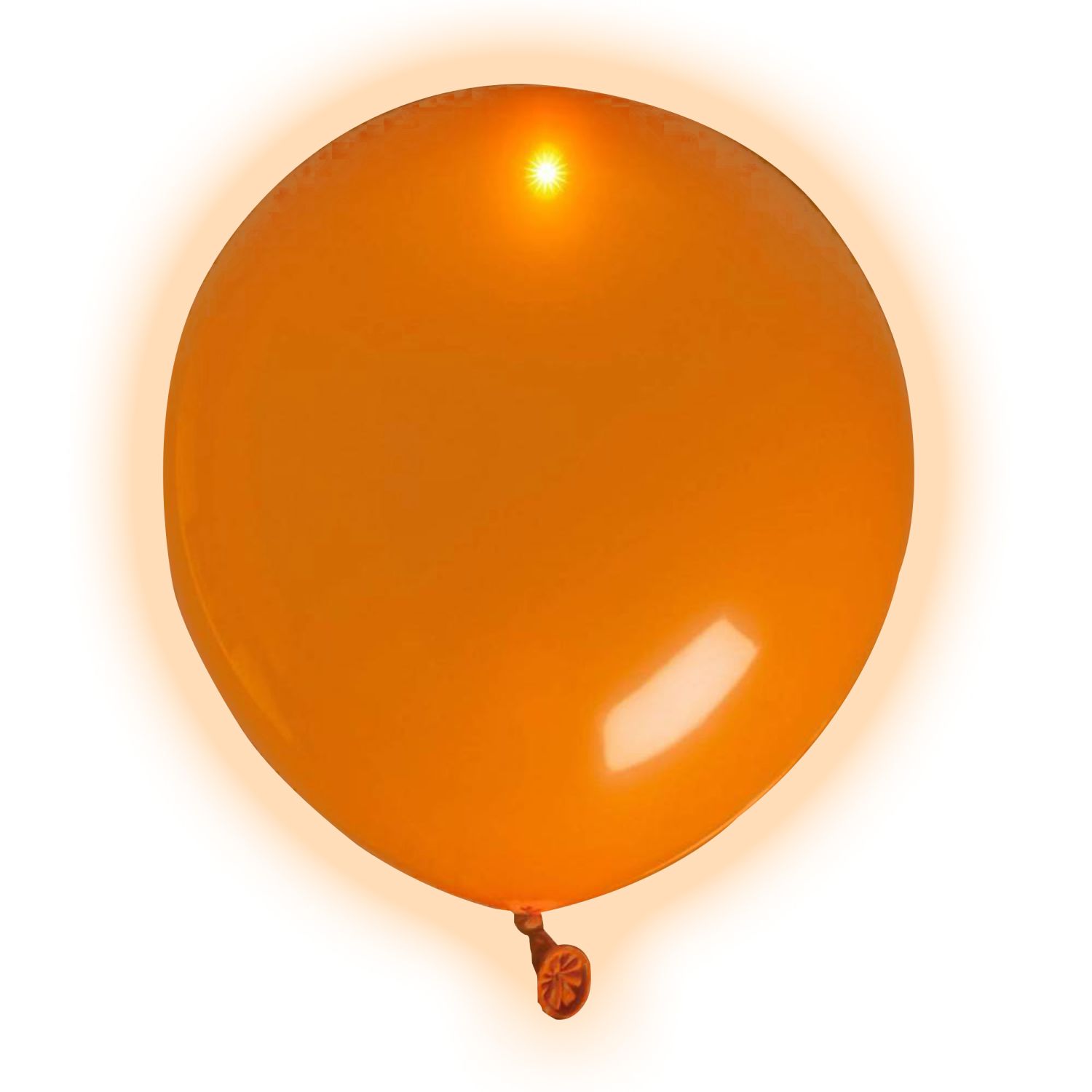 Koningsdag ballonnen oranje LED 30cm