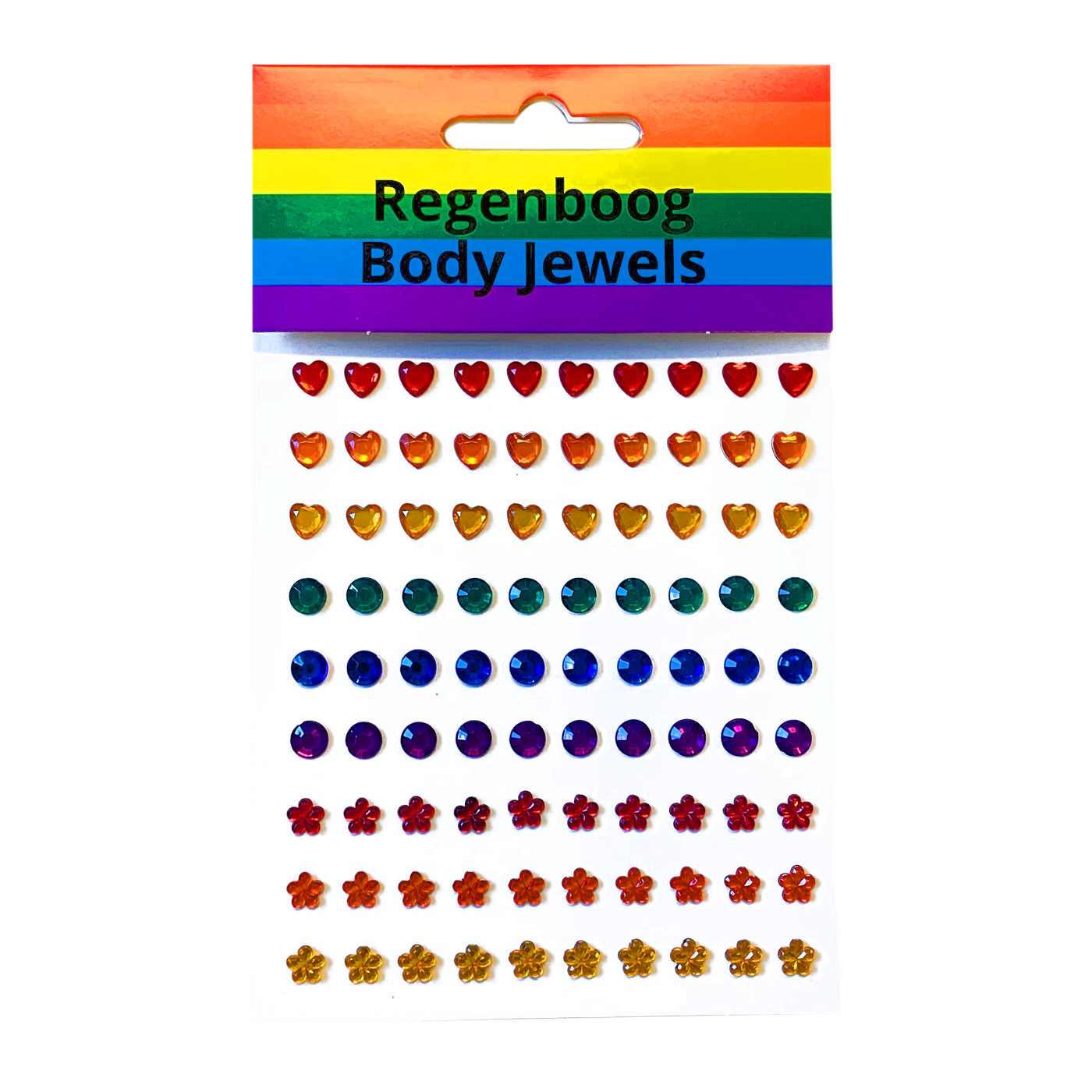 Regenboog body jewels