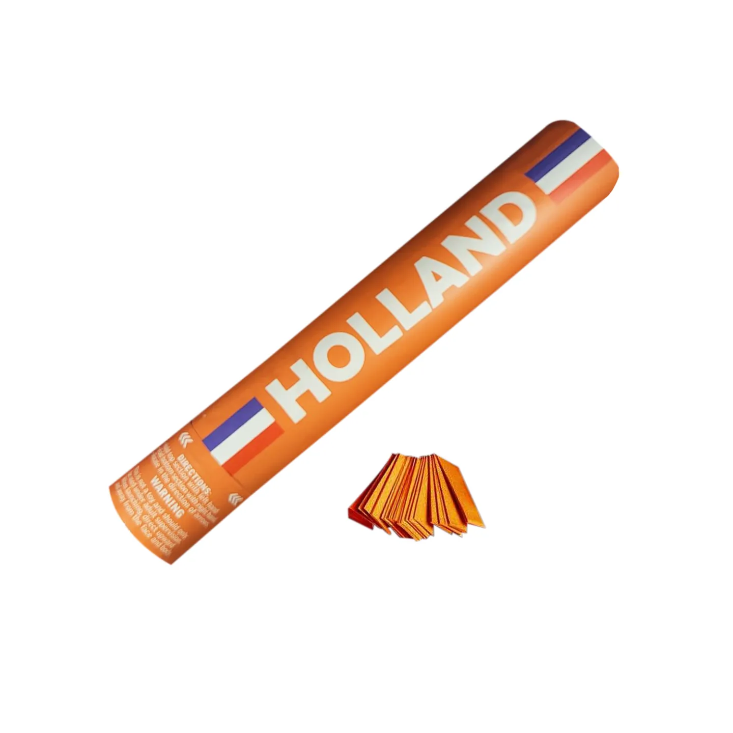 Budget confetti kanon Holland oranje 30cm.