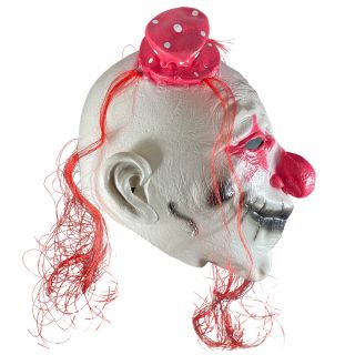 Halloween masker horror clown wit/rood