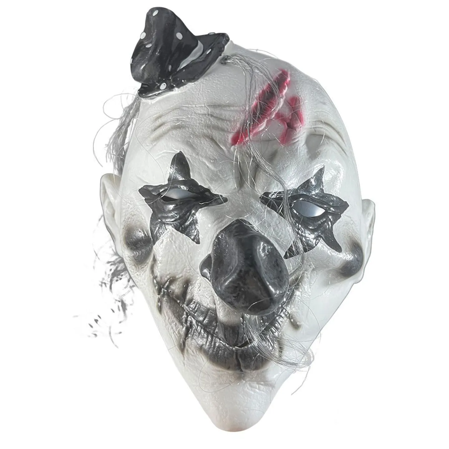 Halloween masker horror clown wit/zwart kopen.