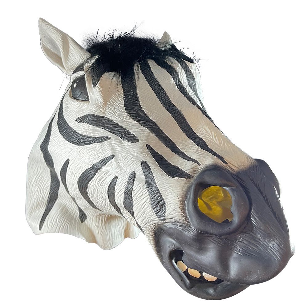Halloween masker zebra latex kopen
