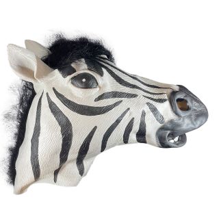 Halloween masker zebra latex bestellen