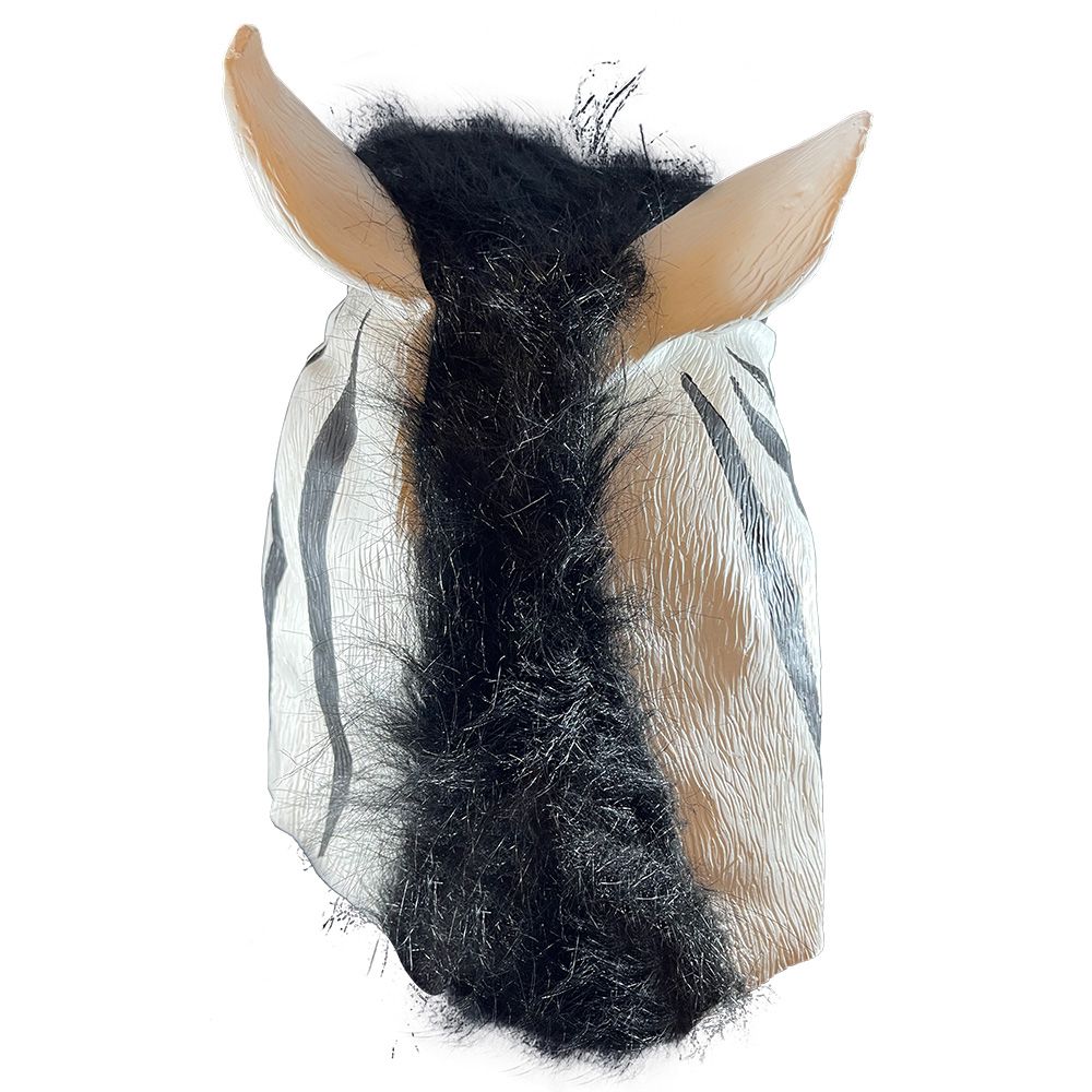 Goedkope halloween masker zebra latex