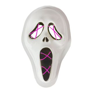 Halloween masker - Scream - LED paars