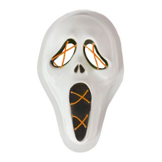 Halloween masker LED  scream oranje