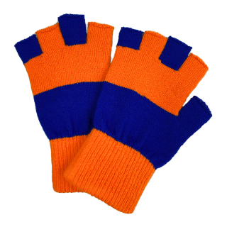 Lampegat handschoenen oranje blauw