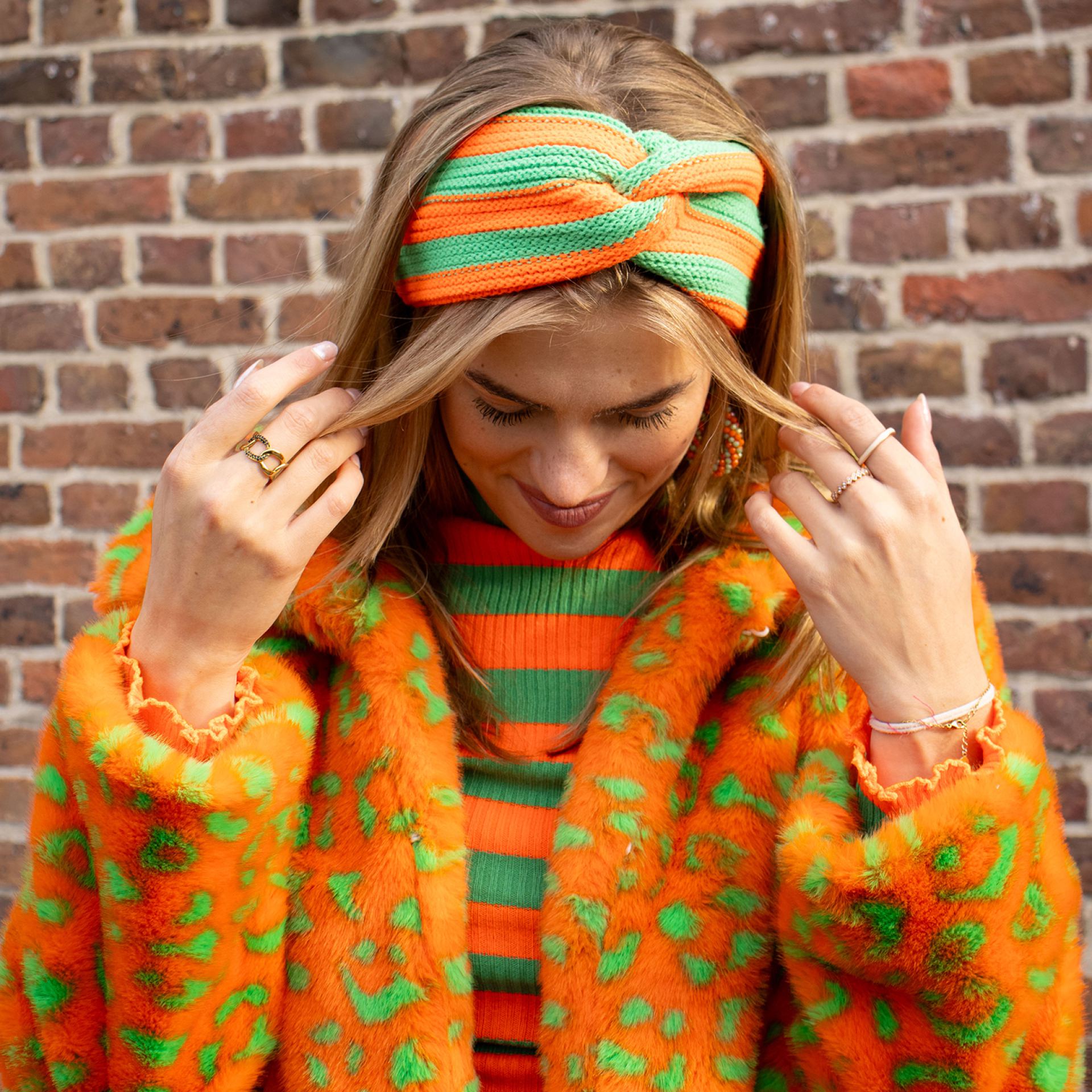 Gebreide Kruikenstad haarband