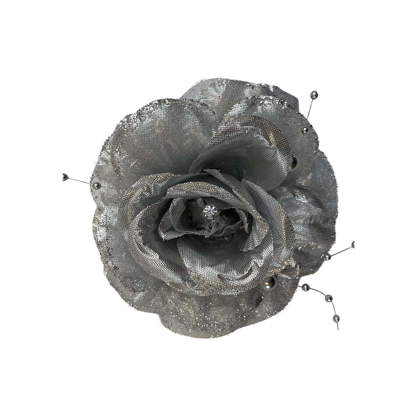 Haarclip bloem zilver goedkoop